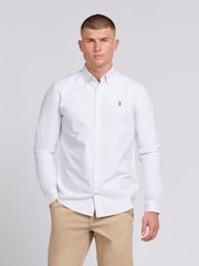 U.S. Polo Assn. Mens Oxford Stripe 100% Cotton Shirt - Bild 8 von 10