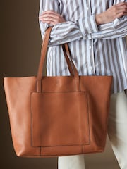 OSPREY LONDON The Vintage Leather Santa Fe Tote Bag - Image 1 of 7