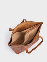 OSPREY LONDON The Vintage Leather Santa Fe Tote Bag - Image 4 of 7
