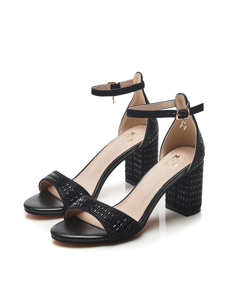 Moda in Pelle Rubiana Block Heel Open Toe Sandals - Image 2 of 4
