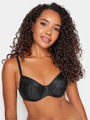 Yours Curve Black Classic Smooth Non Padded Underwired Bra - Image 1 of 3