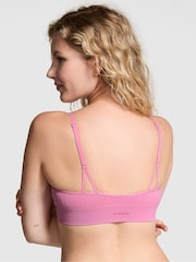 Victoria's Secret PINK Moonstone Pink Seamless Cable Knit Sports Bra - Image 2 of 4