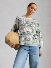 White Stuff White Lana Organic Cotton Top - Image 2 of 6