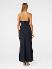 Rochie lungă Forever New Mia Petite cu guler bărcuță Satin - Image 4 of 4