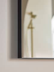 Black Arch Bathroom Wall Mirror - Image 3 of 6