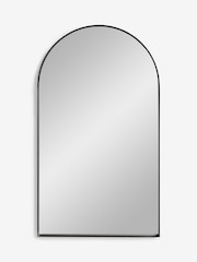 Black Arch Bathroom Wall Mirror - Image 5 of 6