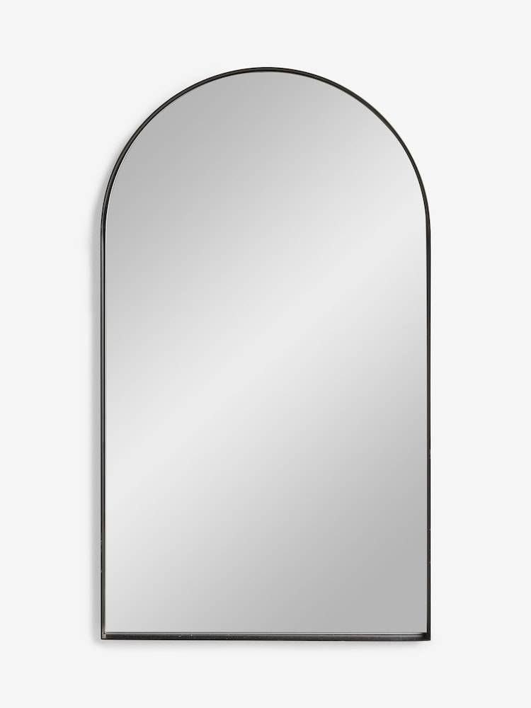 Black Arch Bathroom Wall Mirror - Image 5 of 6