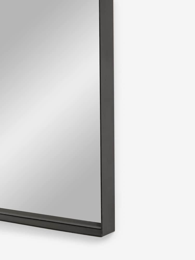 Black Arch Bathroom Wall Mirror - Image 6 of 6