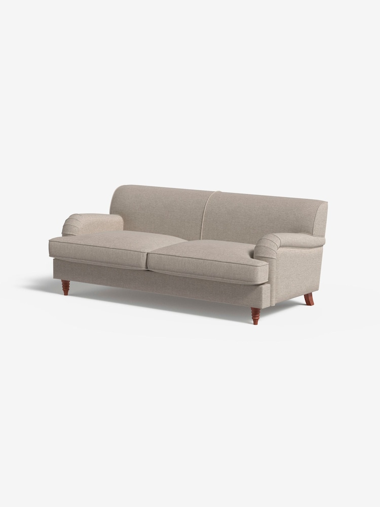 MADE.COM Textured Weave Natural Orson 3 Seater Sofa - Image 1 of 3