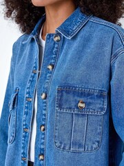 Dusk Blue Relaxed Denim Jacket - Image 5 of 5