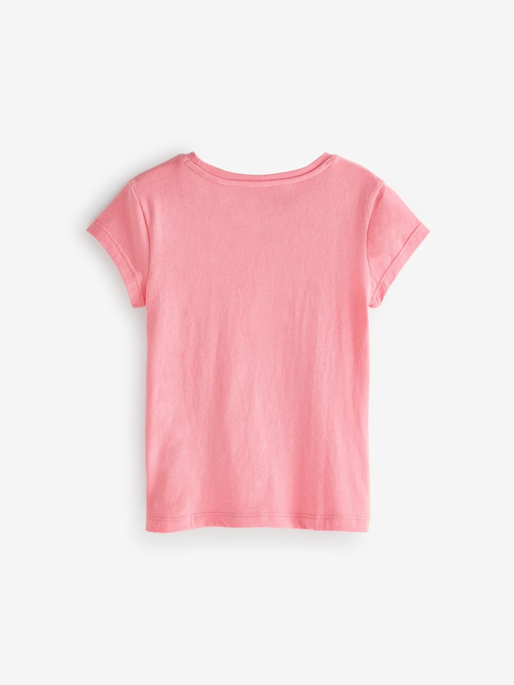 Gap Pink Graphic Short Sleeve Crew Neck T-Shirt (4-13yrs) - Image 2 of 3