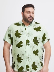 Blend Green Floral Resort Short Sleeve Shirt - Image 1 of 5