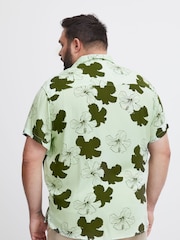 Blend Green Floral Resort Short Sleeve Shirt - Image 2 of 5