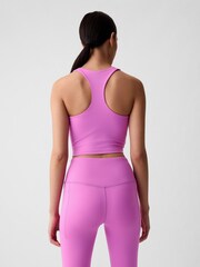 Gap Pink Built-in-Bra Racerback Crop Top - Image 2 of 5