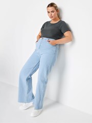 Yours Curve Grey Short Sleeve Body - Image 2 of 5
