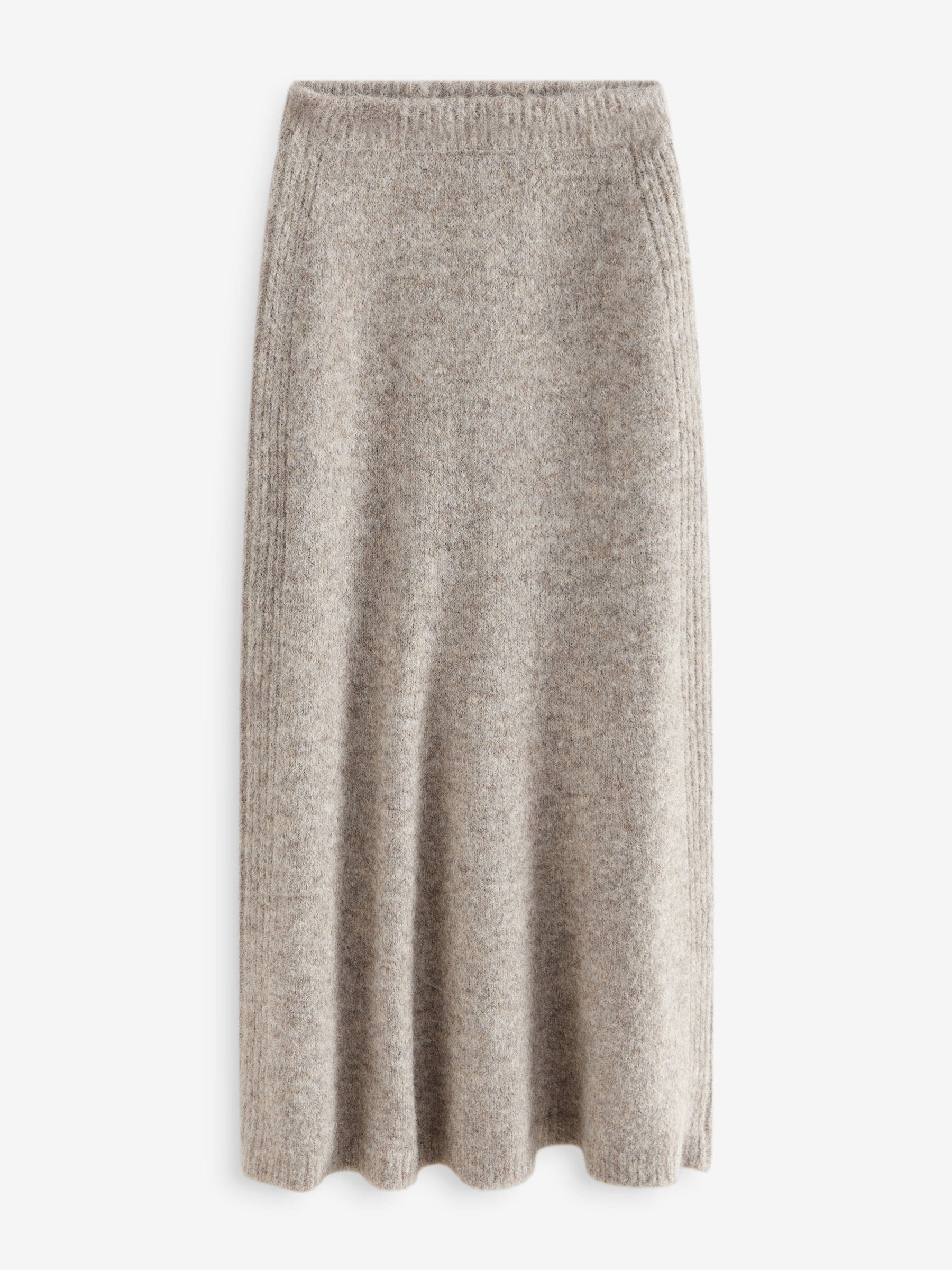 Long wool flared skirt deals
