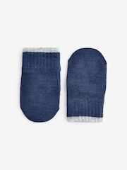 Navy Blue 3 Pair Magic Mittens Set (3mths-6yrs) - Image 2 of 2