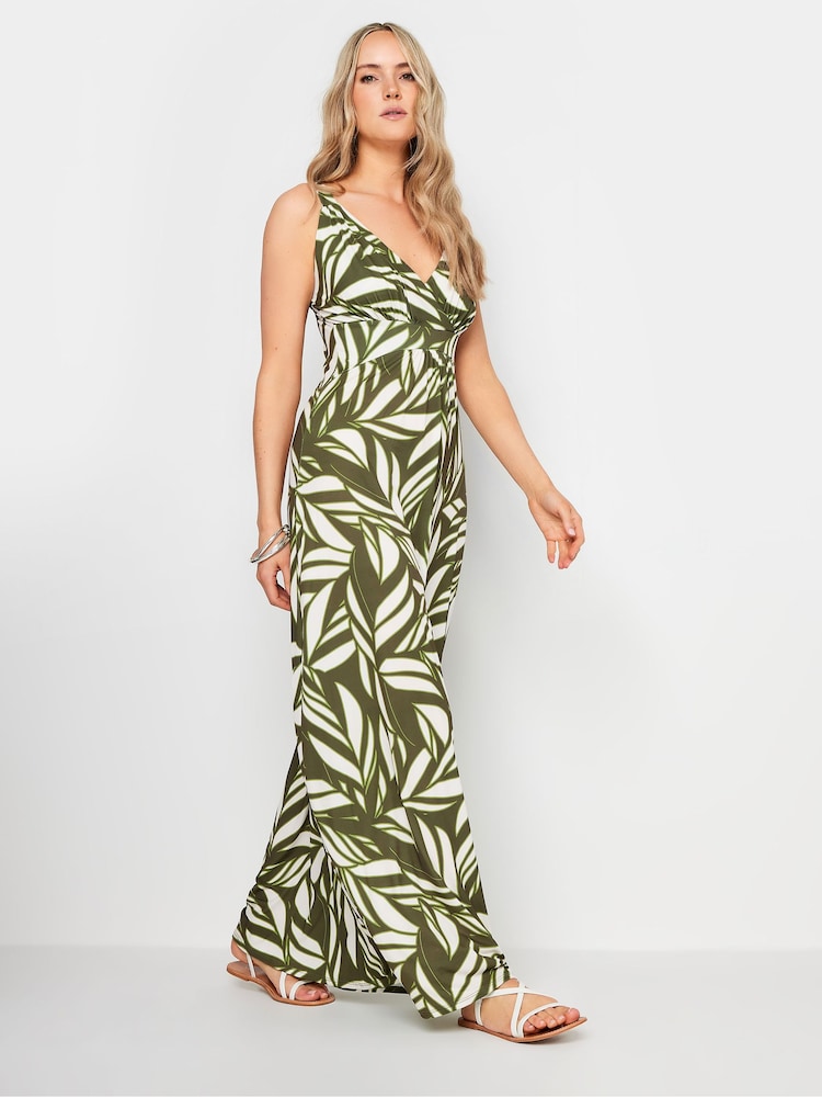 Long Tall Sally Green LTS Tall Wine Red Floral Print Maxi Dress - Image 2 of 5