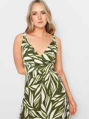 Long Tall Sally Green LTS Tall Wine Red Floral Print Maxi Dress - Image 4 of 5