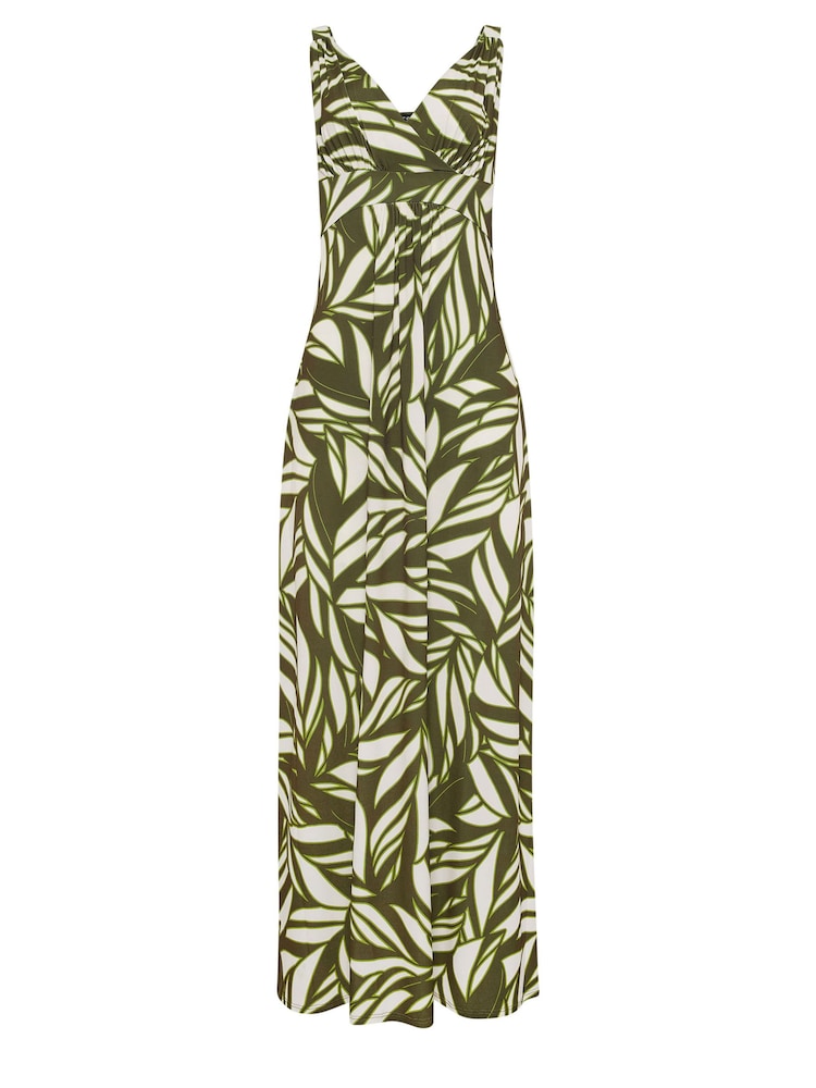 Long Tall Sally Green LTS Tall Wine Red Floral Print Maxi Dress - Image 5 of 5