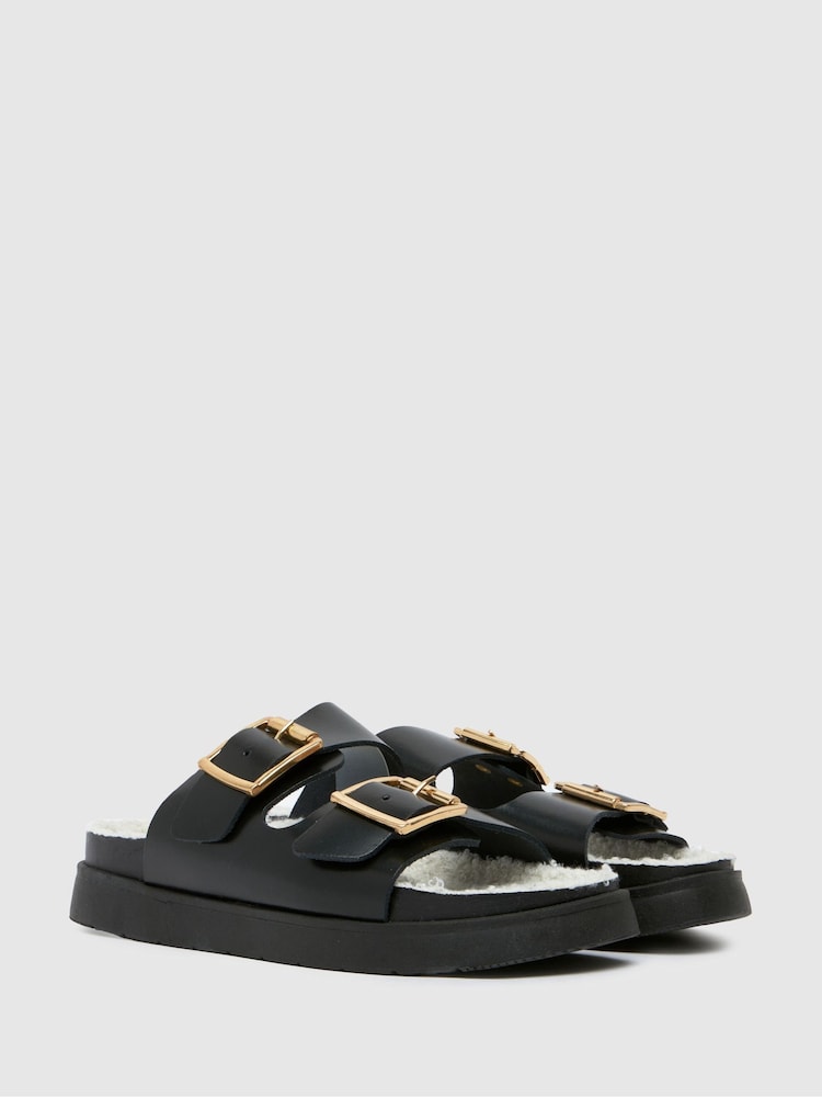 Schuh Truvy Socks Buckle Sandals - Image 2 of 4