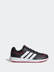 adidas Black/Red Kids Tensaur Switch Trainers - Image 1 of 8