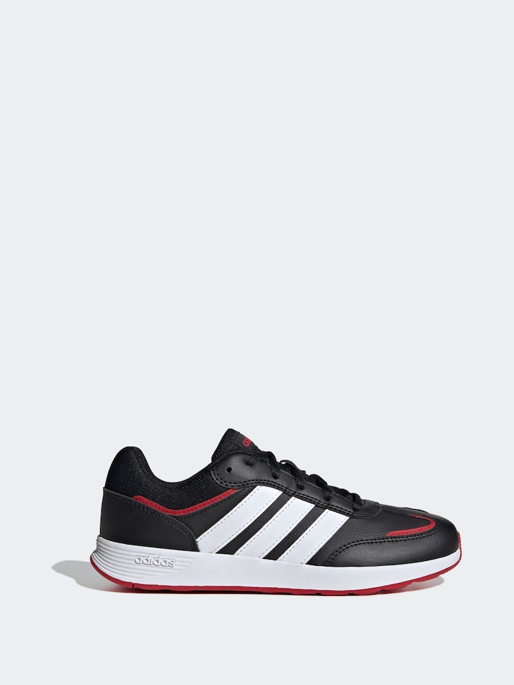 adidas Black/Red Kids Tensaur Switch Trainers - Image 1 of 8