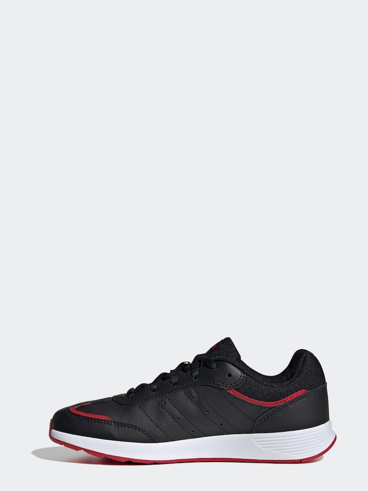 adidas Black/Red Kids Tensaur Switch Trainers - Image 2 of 8
