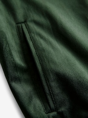 Green Velvet Bomber Jacket - Image 10 of 10