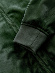 Green Velvet Bomber Jacket - Image 9 of 10