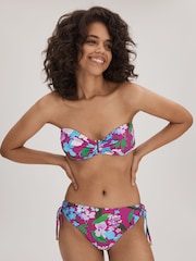 Top de bikini bandeau estampado Florere - Imagen 1 de 5
