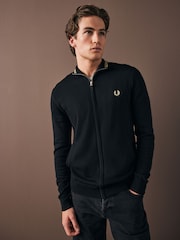 Fred Perry pletena jopa z zadrgo Classic - Slika 1 iz 7