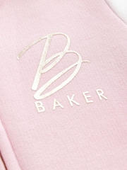 Baker by Ted Baker Pink Varsity 100% Cotton Pramsuit - Image 11 of 15