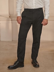 Black Textured Smart Trousers - Image 1 of 7