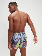 Розовый - Мужские пляжные шорты с цифровым принтом Speedo 14 дюймов - Изображение 2 из 6