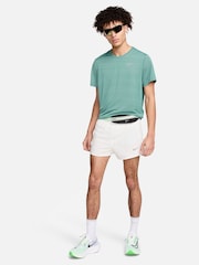 Nike Green Dri-FIT Miler Breathe Running T-Shirt - Image 5 of 7