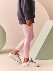 Pink Sparkle Coated Leggings (3-16yrs) - Image 3 of 9