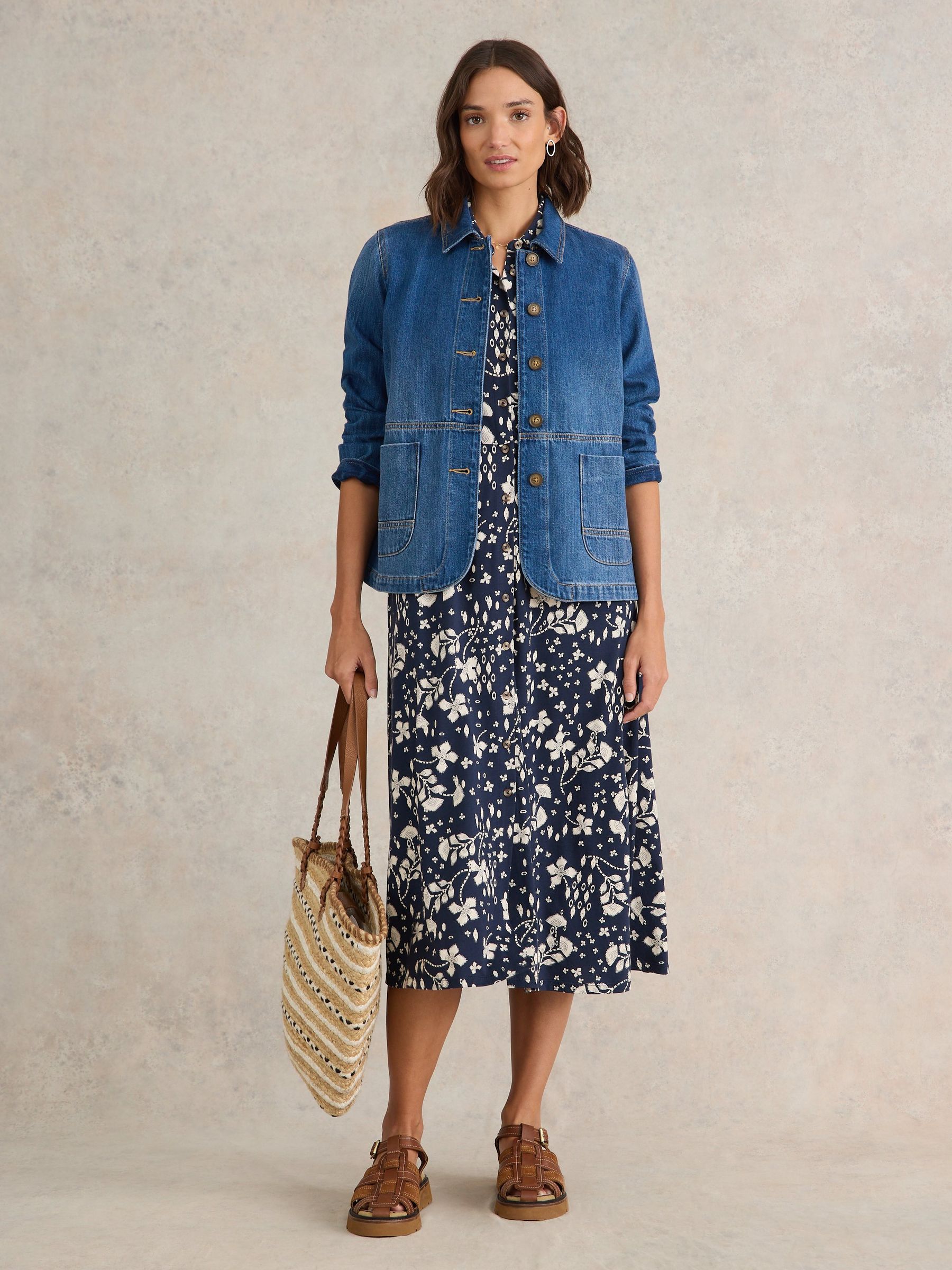 Buy White Stuff Blue Carrie Denim Jacket from Next Luxembourg