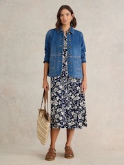 White Stuff Blue Carrie Denim Jacket - Image 3 of 7