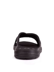 Totes Black Ladies Bounce Cross Slider Sandals - Image 3 of 5