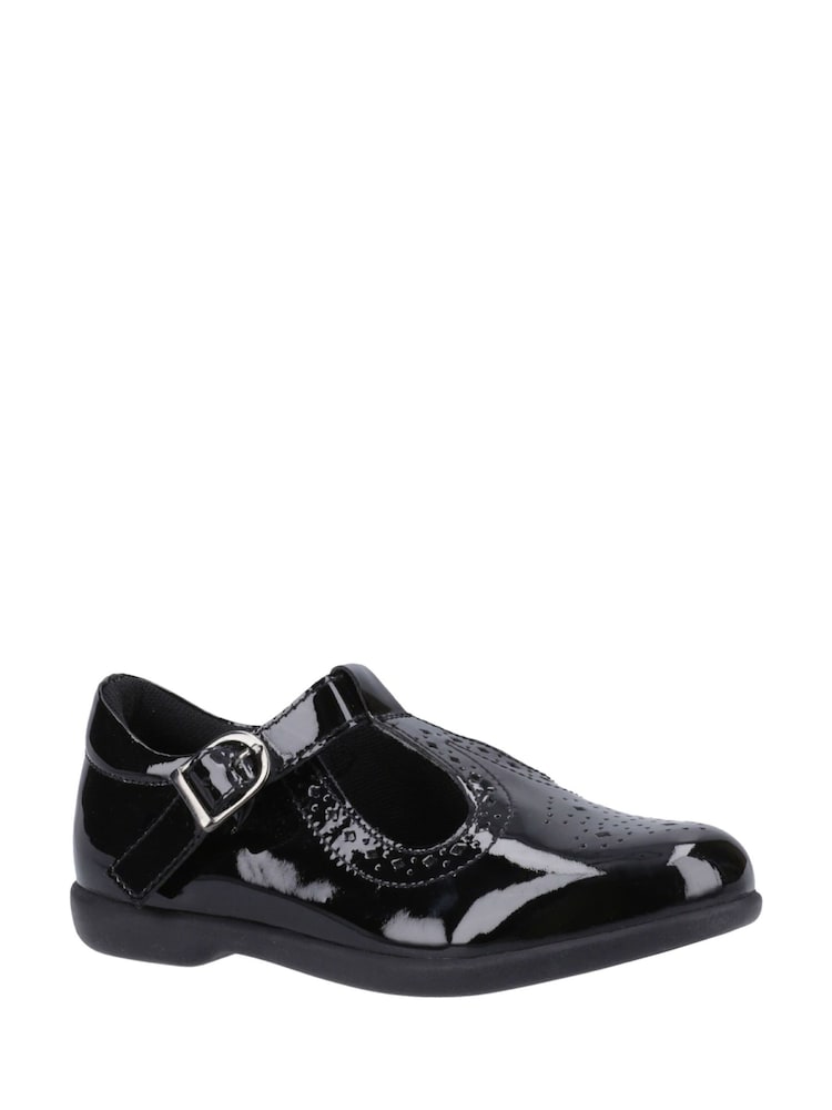 Hush Puppies Britney Patent Junior Black Shoes - Image 2 of 4