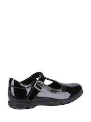 Hush Puppies Britney Patent Junior Black Shoes - Image 3 of 4