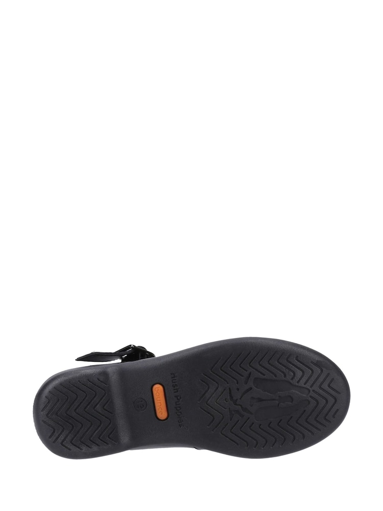 Hush Puppies Britney Patent Junior Black Shoes - Image 4 of 4