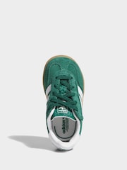 adidas Originals Green Gazelle Indoor Comfort Closure Elastic Lace Shoes - Image 5 of 9