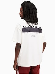 AllSaints White Redact Crew T-Shirt - Image 2 of 7