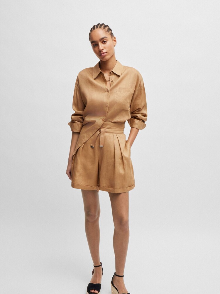 BOSS Black Suede Wedge Sandals With Ankle Strap - Image 4 of 4