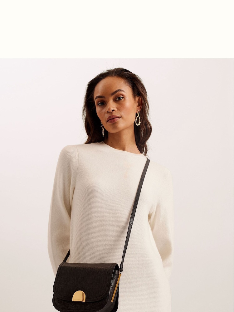 Ted Baker Black Small Imilda Lock Detail Satchel Bag - Image 1 of 5