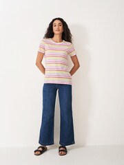 Crew Clothing 100% Cotton Breton T-Shirt - Bild 3 von 5