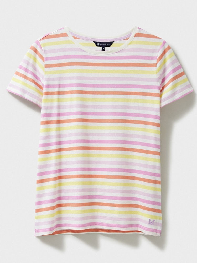 Crew Clothing 100% Cotton Breton T-Shirt - Bild 5 von 5