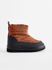 Brown Quilted Warm Lined Water Repellant Boots - Image 2 of 6